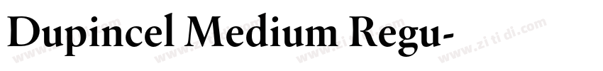 Dupincel Medium Regu字体转换